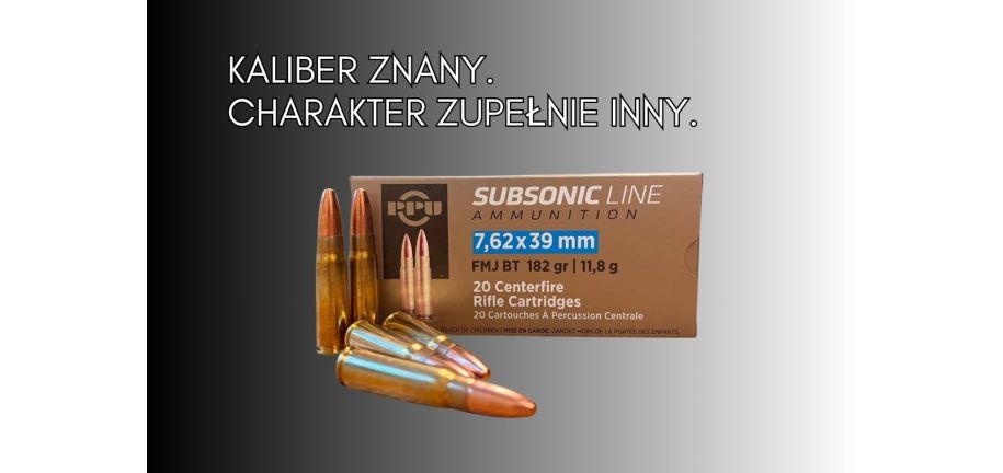 Amunicja poddźwiękowa 7,62x39: kiedy ma sens?
