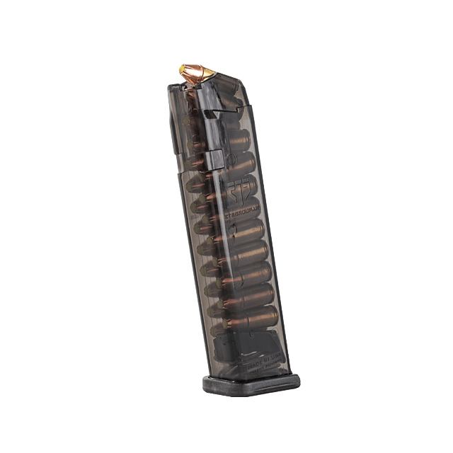 Elite Tactical (ETS) - magazynek do Glocka mod.  17,18,19,19X,26,34,45 - 22NB 9MM   (dł. 140mm), przydymiony