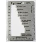 Lyman E-Zee Case Gauge - szablon do pomiaru długości łusek pistoletowych i rewolwerowych