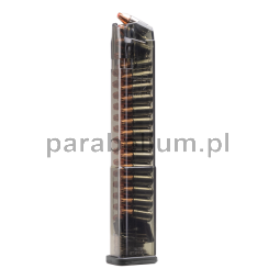 Elite Tactical (ETS) - magazynek do Glocka mod. 17,18,19,19X,26,34,45 - 32NB GEN 2 9MM (dł. 200mm), przydymiony