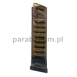 Elite Tactical (ETS) - magazynek do Glocka mod. 22, 23, 24, 27, 35 - 19NB .40 (dł. 140mm), przydymiony