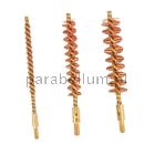Zestaw trzech mosiężnych szczotek Tipton Best Bore Brush kal. .35/9 mm do czyszczenia lufy broni palnej – trwałe i precyzyjne narzędzia do konserwacji broni.