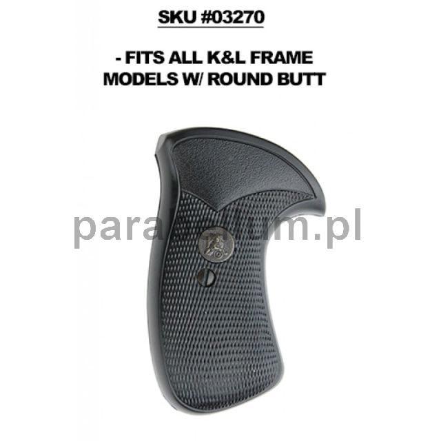 Pachmayr - S&W - Chwyt PRO - Fits All K & L Frame Models with Round Butt