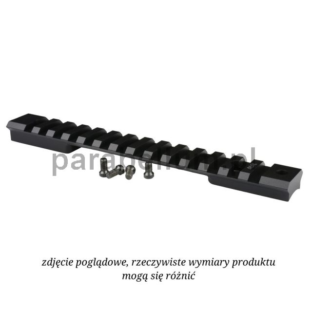 Warne 7672M, szyna montażowa do Bergara Premier LA, montaż lunety Bergara HS Precision, Mountain Tech rail, tactical scope base 7075, Picatinny rail Bergara, Weaver compatible rail, CNC szyna karabinowa, szyna montażowa long action, szyna montażowa do lun