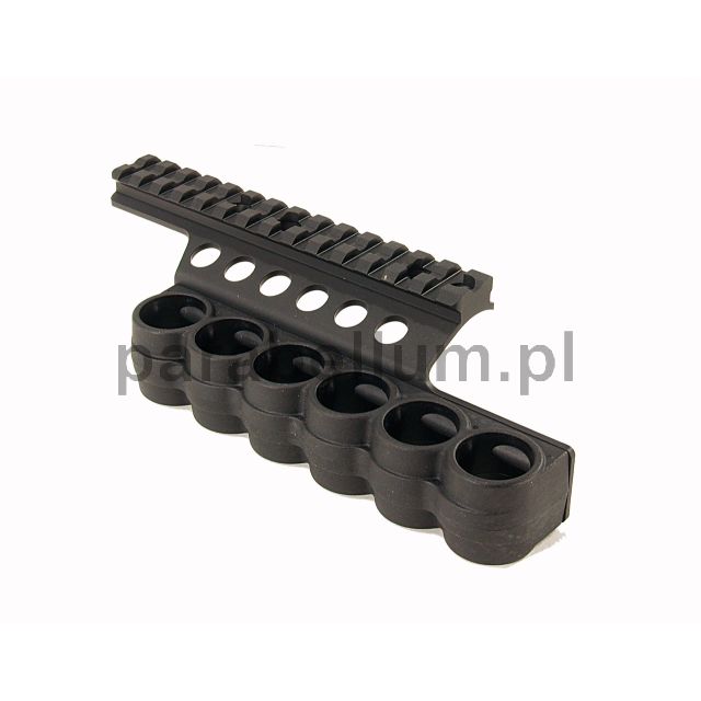 Mesa Tactical - SureShell Poly Carrier and Rail for Ben SuperNova (6-Shell, 12-GA, 5,5 in)