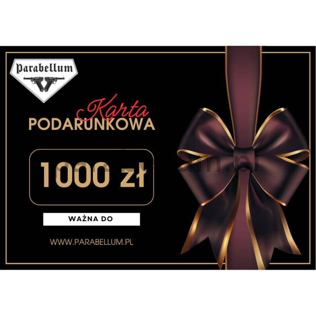 Karta podarunkowa o wartości 1000 zł