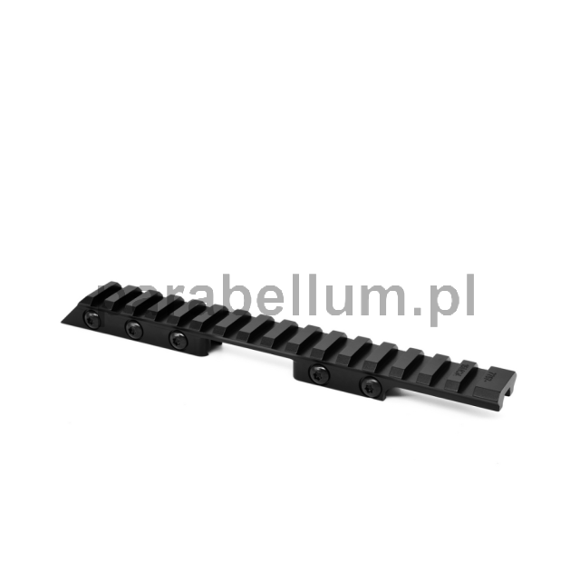 Warne 7757M, adapter szyny CZ 457, Picatinny 15 MOA CZ 457, montaż do bocznego zapłonu, szyna do CZ 457 11 mm, Mountain Tech rail adapter, CNC 7075 aluminum, NATO STANAG rail, CZ 457 scope mount, lekki montaż lunety