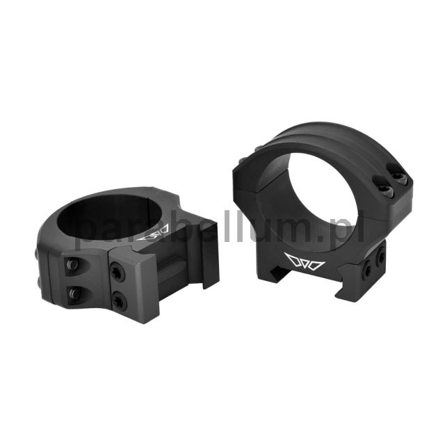 Montaż do lunety Warne HyperLite dwuczęściowy, 34mm, wysoki, czarny mat 8522M