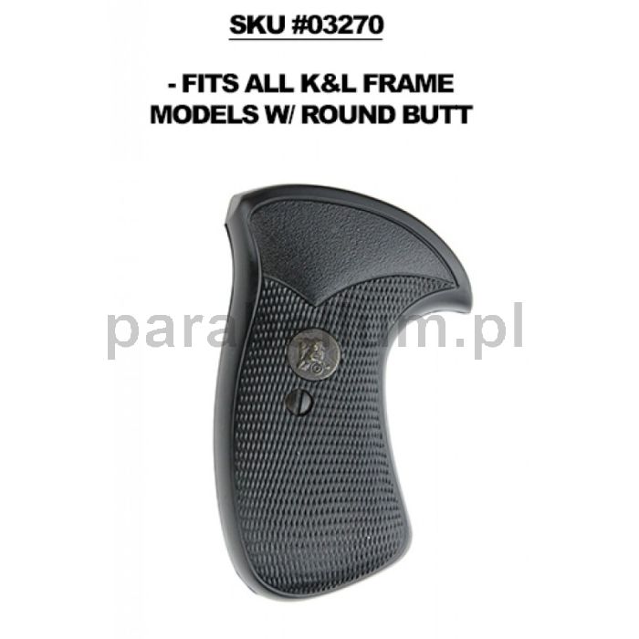 Pachmayr - S&W - Chwyt PRO - Fits All K & L Frame Models with Round Butt
