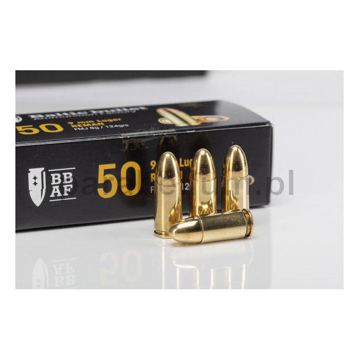 Amunicja BBAF REMAN 9 mm Parabellum FMJ 124 gr/8g op. 50 szt.