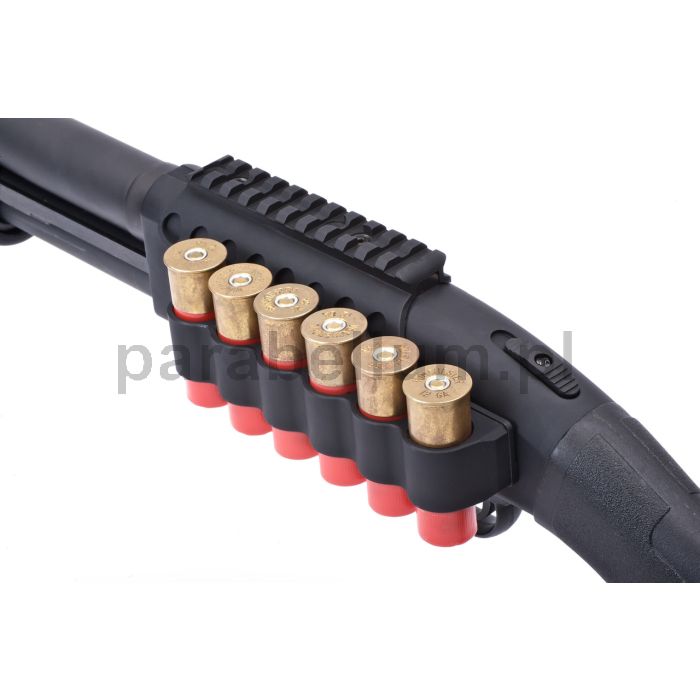 Mesa Tactical - SureShell Aluminum Carrier and Rail for Moss 500/590 (6-Shell, 12-GA, 4,75 in)