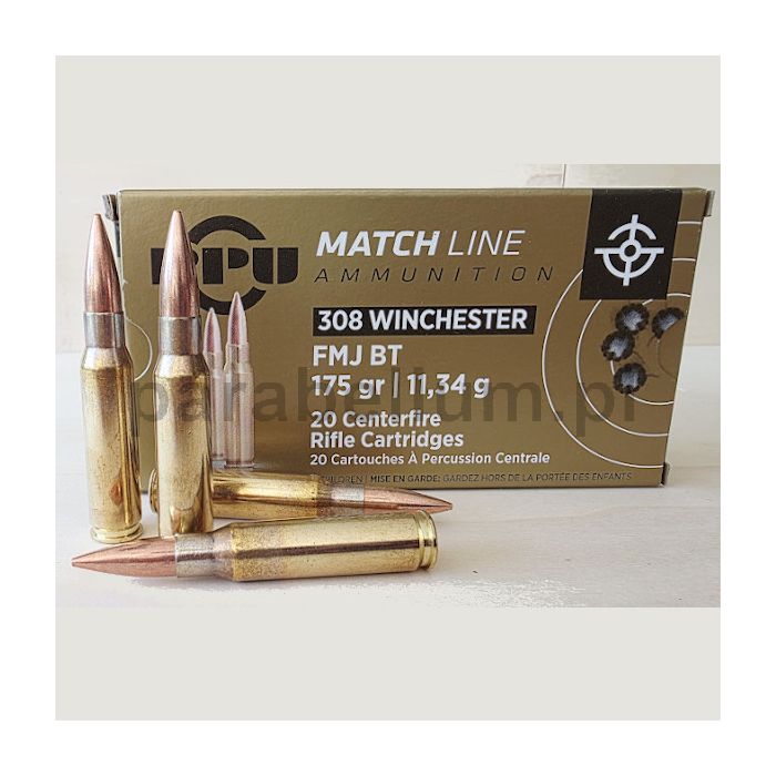 Amunicja Prvi Partizan .308 Win Match 11,34g - 175grs FMJ-BT | op. 20 szt.