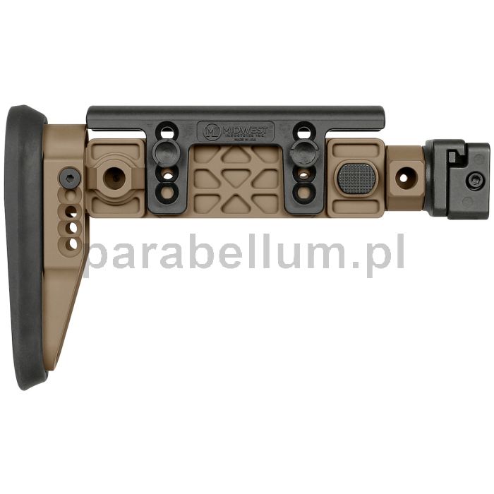Składana kolba Midwest Industries AK ALPHA SERIES | FDE