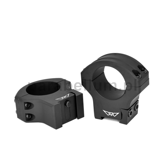 Montaż do lunety Warne HyperLite dwuczęściowy Tikka, 30mm, wysoki, czarny mat 8515TM