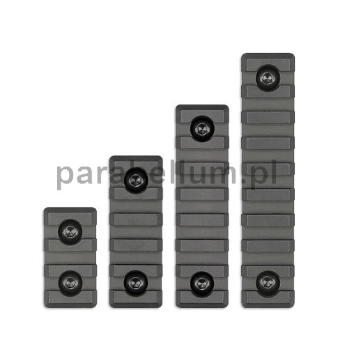 Szyna M-LOK 1913 Milspec Midwest Industries 5-rzędowa, aluminiowa | czarna