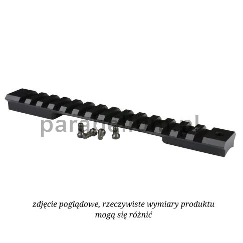 Warne 7672M, szyna montażowa do Bergara Premier LA, montaż lunety Bergara HS Precision, Mountain Tech rail, tactical scope base 7075, Picatinny rail Bergara, Weaver compatible rail, CNC szyna karabinowa, szyna montażowa long action, szyna montażowa do lun