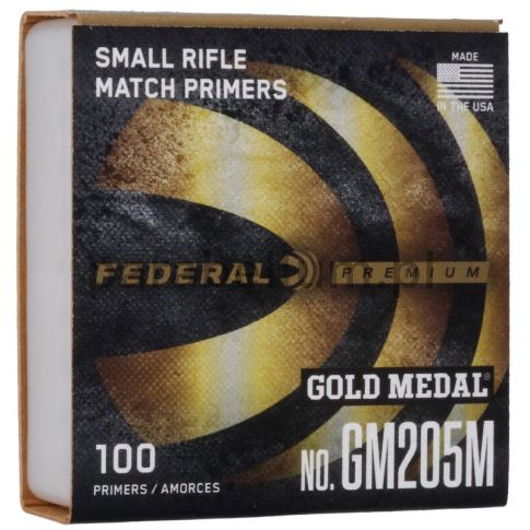 Spłonki Federal GM205M małe karabinowe Gold Medal Match, op. 100 szt.