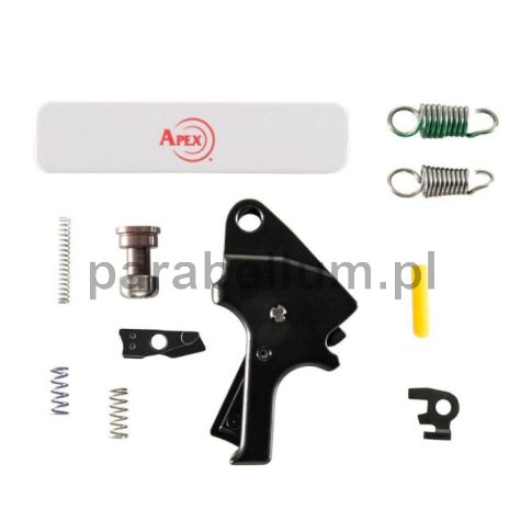 Mechanizm spustowy aluminiowy APEX Tactical Enhancement do pistoletu M&P M2.0, płaski, czarny