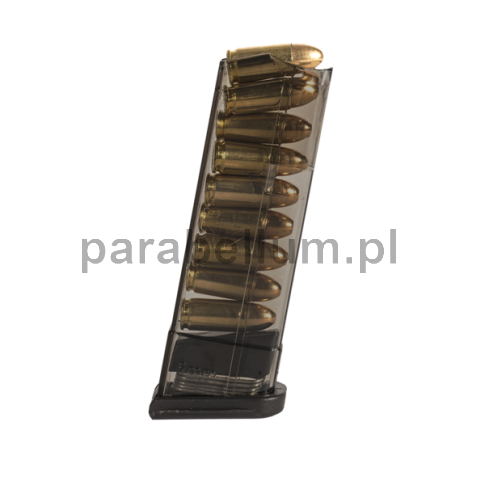 Elite Tactical (ETS) - magazynek do Glocka mod. 43 - 9NB 9MM , przydymiony