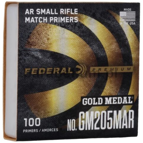 Spłonki Federal GM205MAR małe karabinowe Gold Medal AR Match op. 100 szt. 