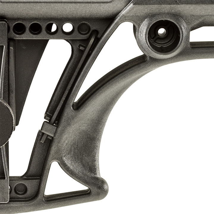 zintegrowany uchwyt pod worek strzelecki w kolbie luth-ar mba-1f