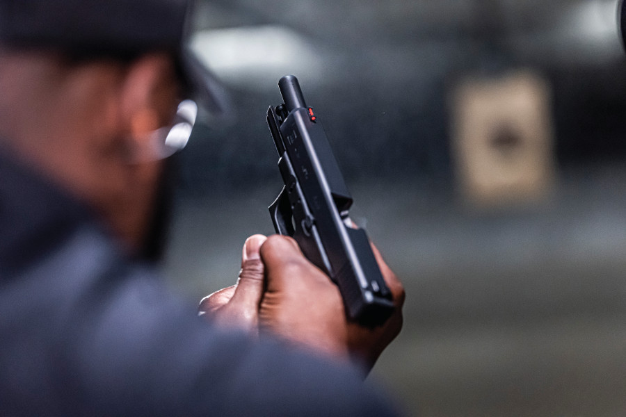 wizyta na strzelnicy ameriglo pistolet glock