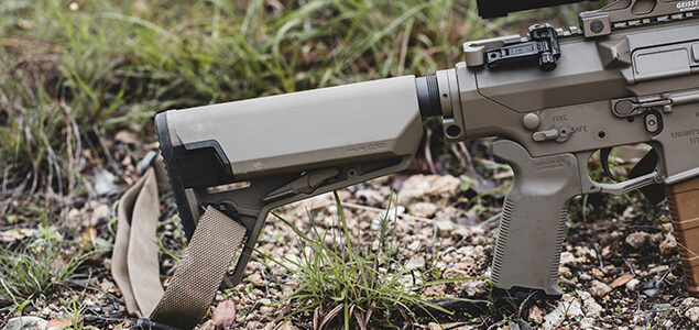 metoda pasywnego napięcia z ciągłym naprężeniem, regulowana kolba Magpul
