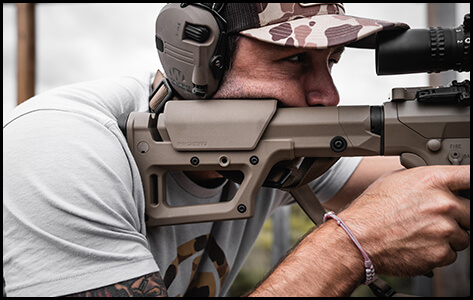 kolba magpul, ustawienie LOP w kolbie, kolba regulowana