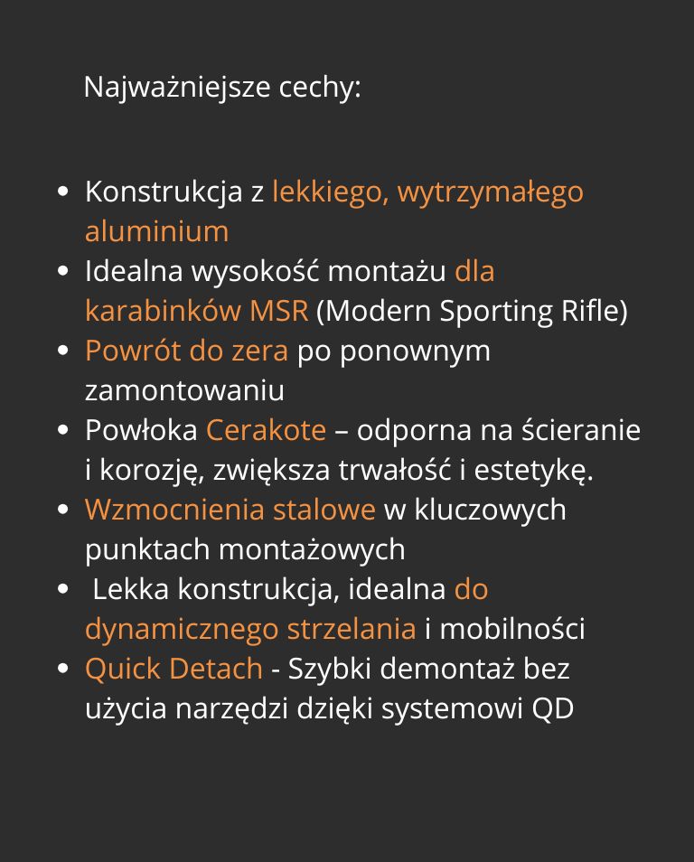 montaż do lunety, montaż do lunety Warne, montaż do optyki, montaż w kolorze piaskowym, montaż tactical, montaż optyki do strzelań taktycznych